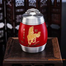 马上有福茶叶罐A款 锡瓷工艺品的精致魅力与市场价值
