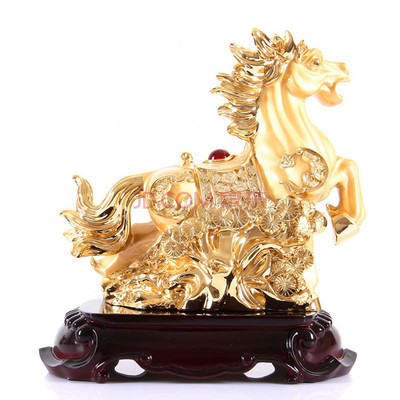 金马献瑞，立马发财——酷宝礼坊MRJ-034十二生肖金马工艺摆件鉴赏